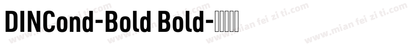 DINCond-Bold Bold字体转换